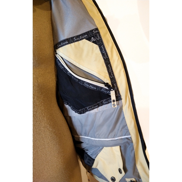 Gore-tex Waterproof Yellow Medium Weight Section Skii Rain Jacket - Picture 11 of 15